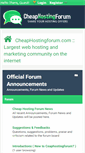 Mobile Screenshot of cheaphostingforum.com